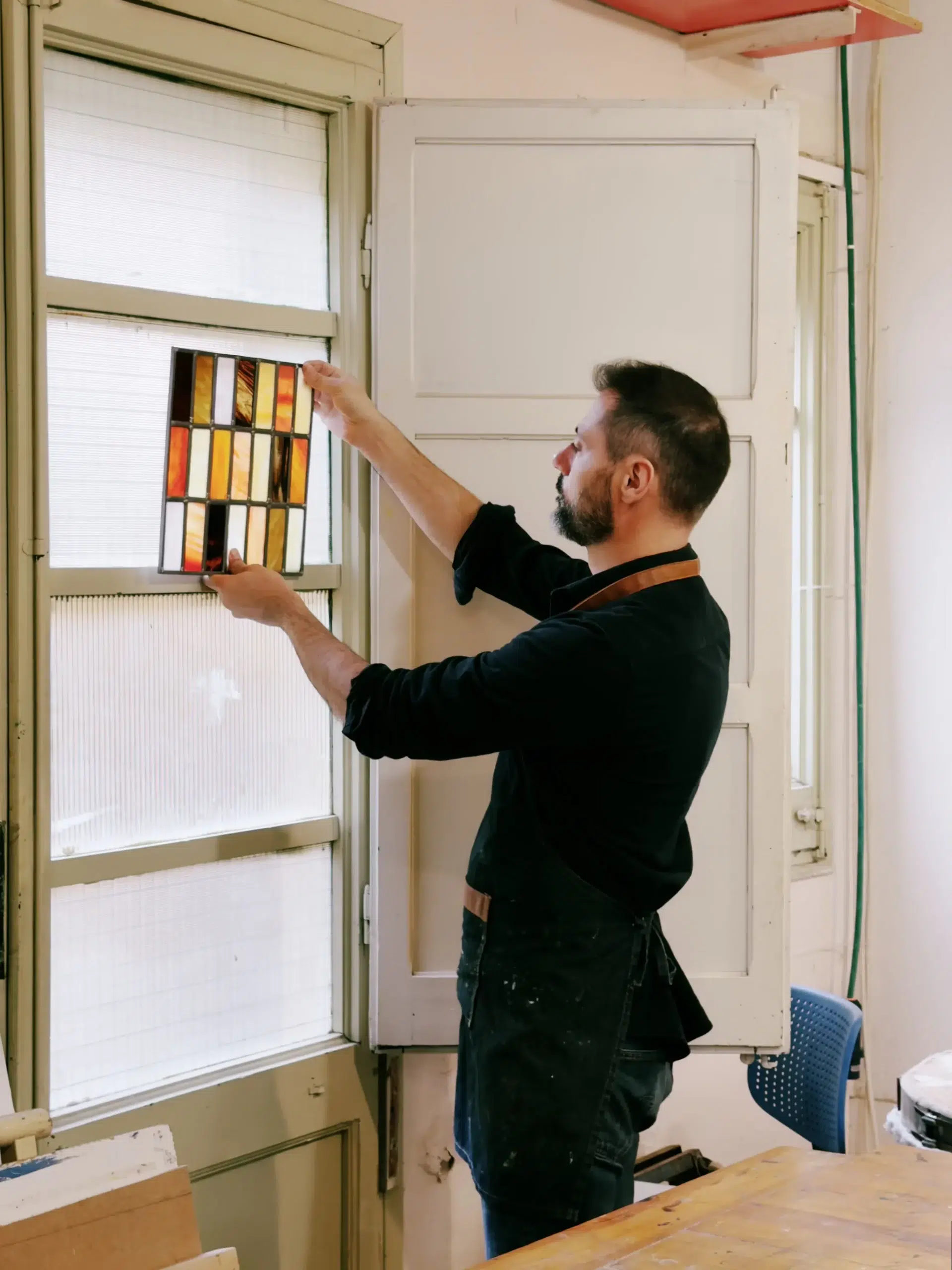 Clase de vidrieras artísticas en Barcelona